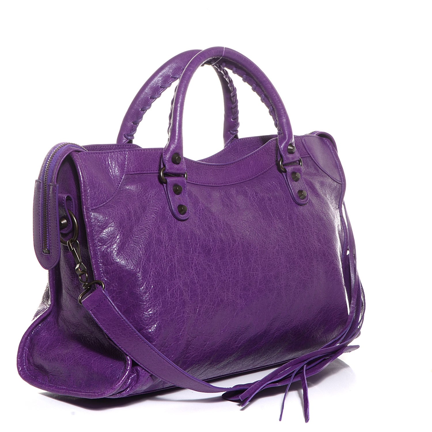 BALENCIAGA Agneau Classic City Ultraviolet 99077