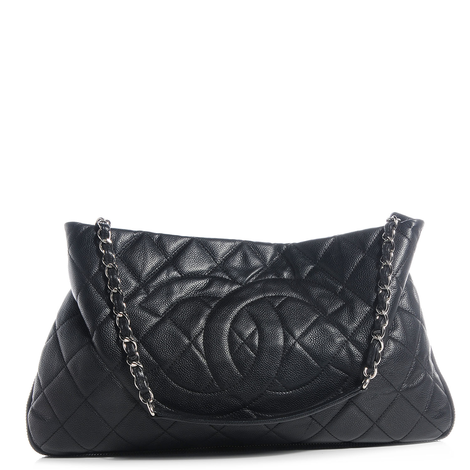 chanel black caviar shoulder bag