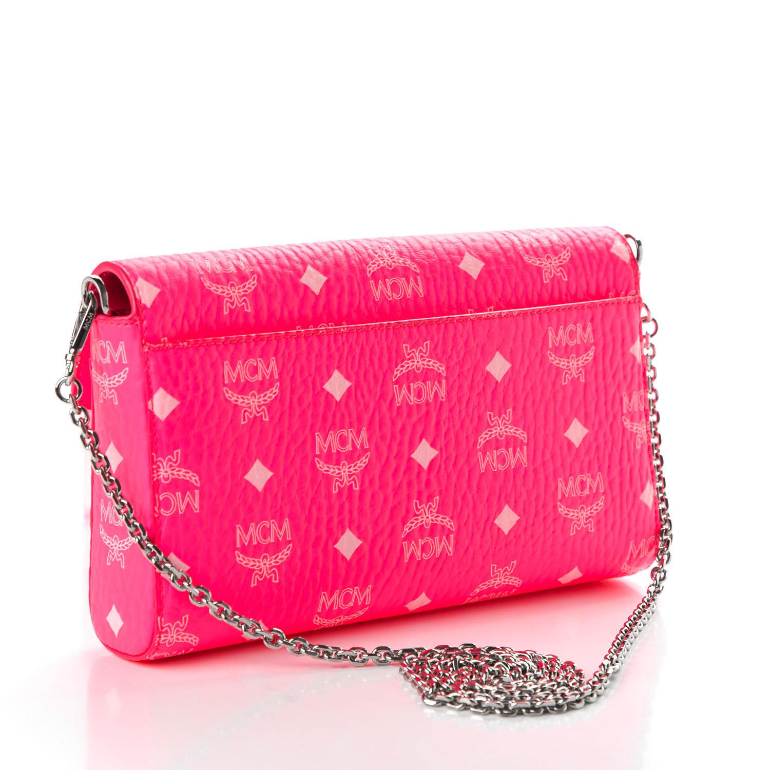 mcm neon pink crossbody