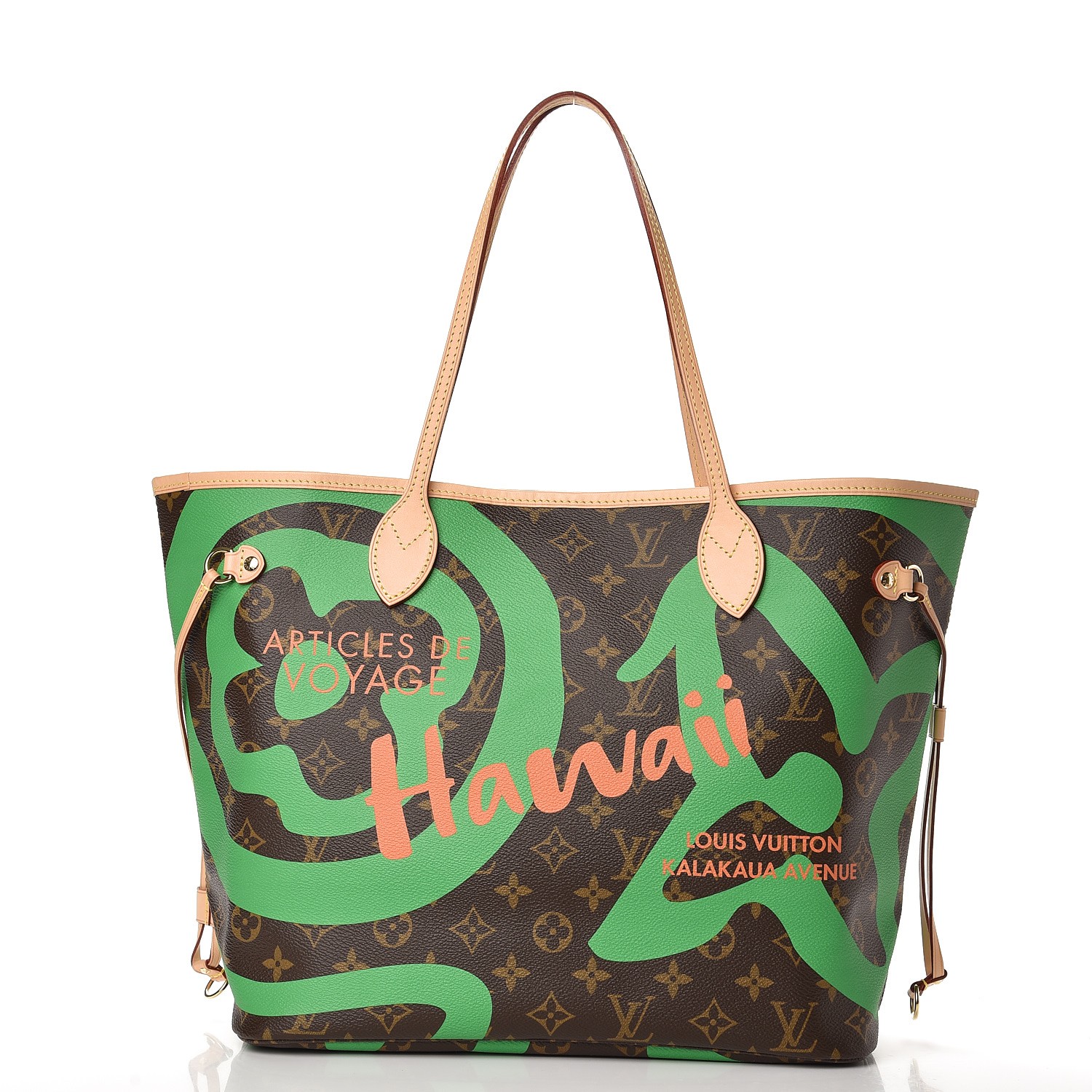 LOUIS VUITTON Monogram Tahitienne Hawaii Neverfull MM 233656