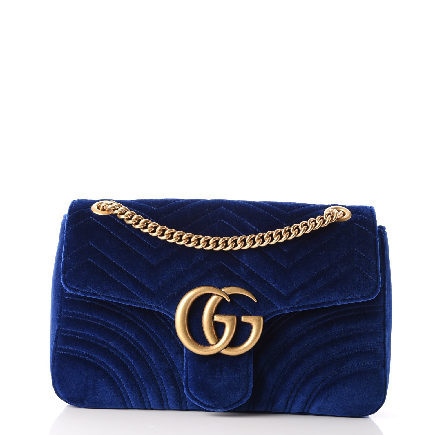 gucci marmont velvet blue