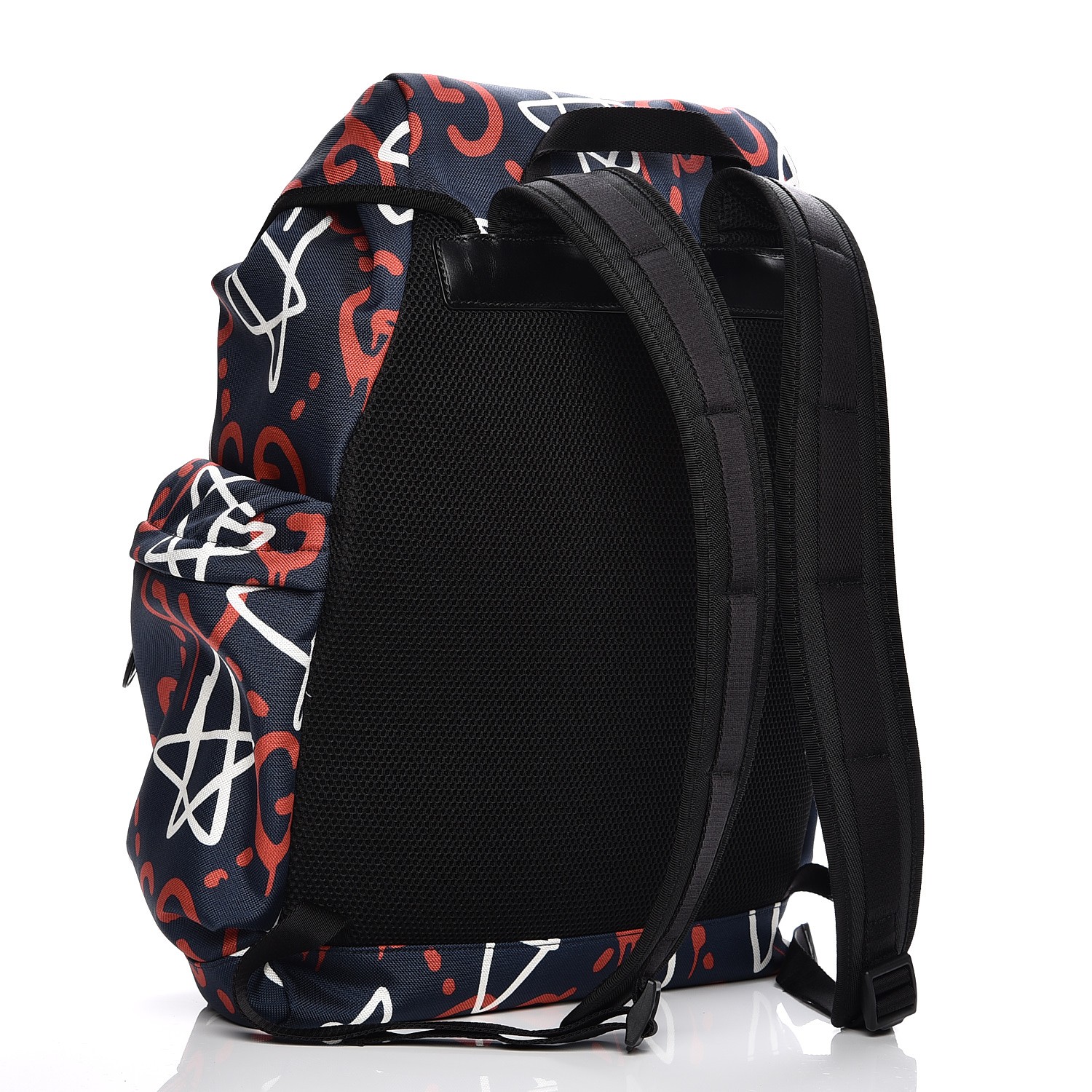 GUCCI Canvas GucciGhost Techpack Backpack Navy 206893