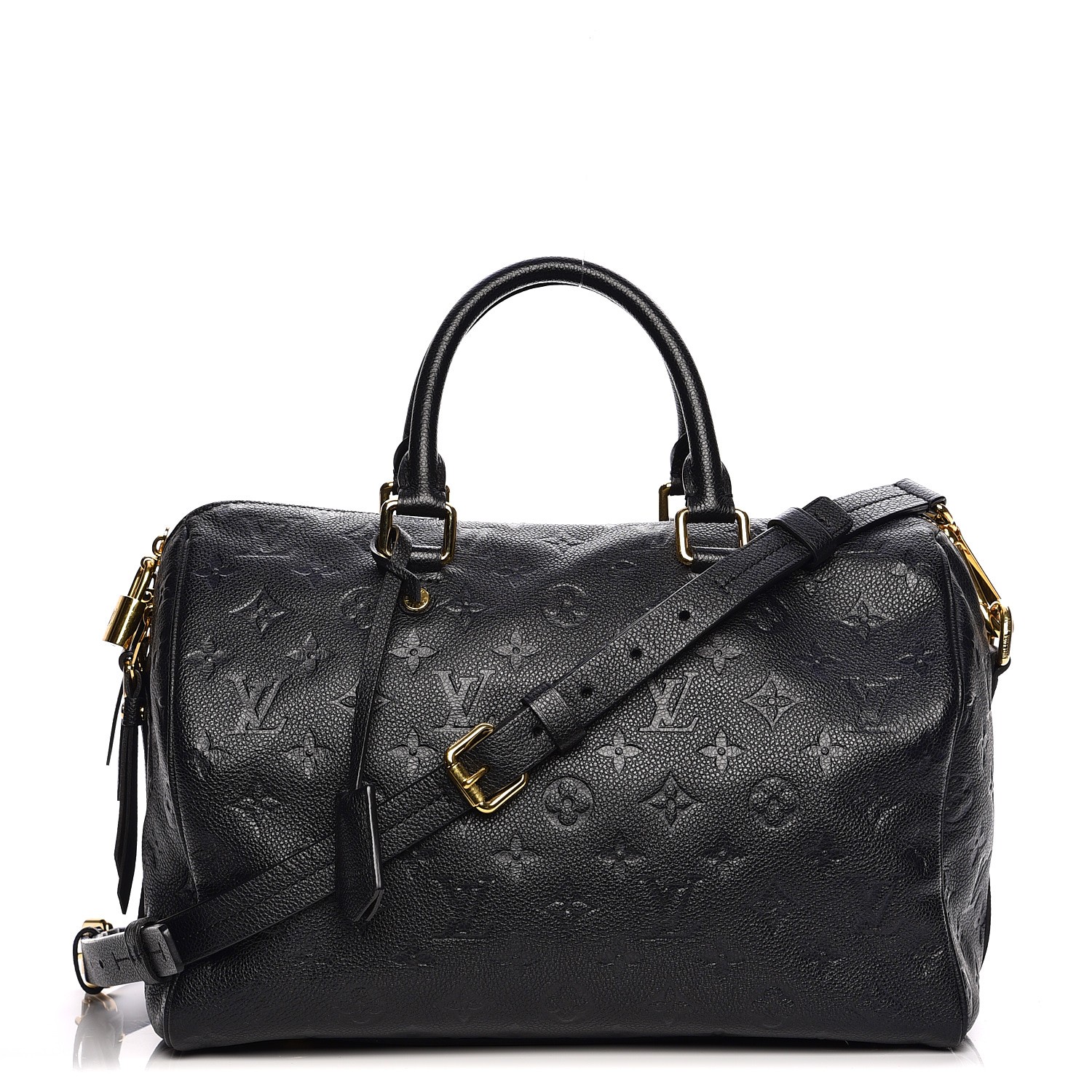 LOUIS VUITTON Empreinte Speedy Bandouliere 30 Black 206898