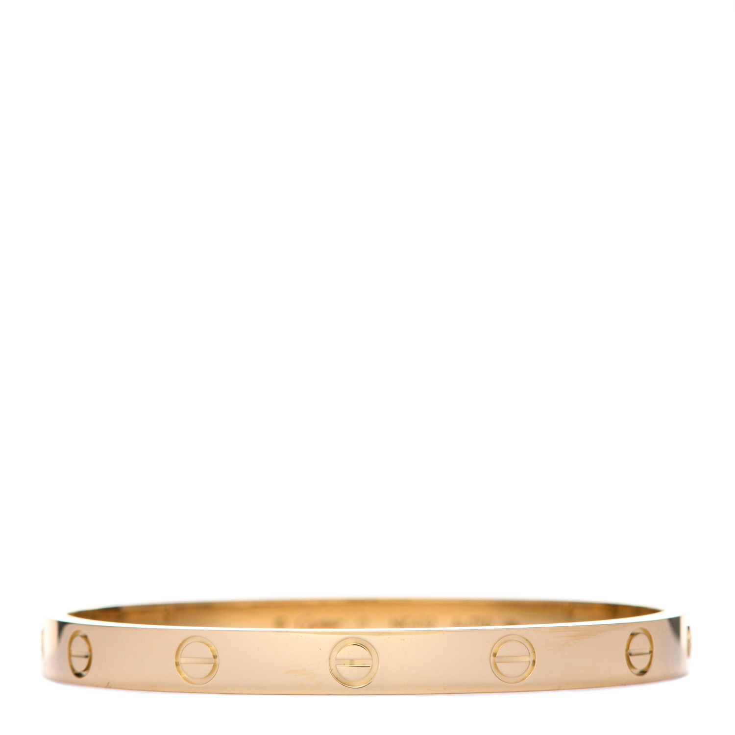 Cartier 18k Yellow Gold Love Bracelet 17 86 Fashionphile