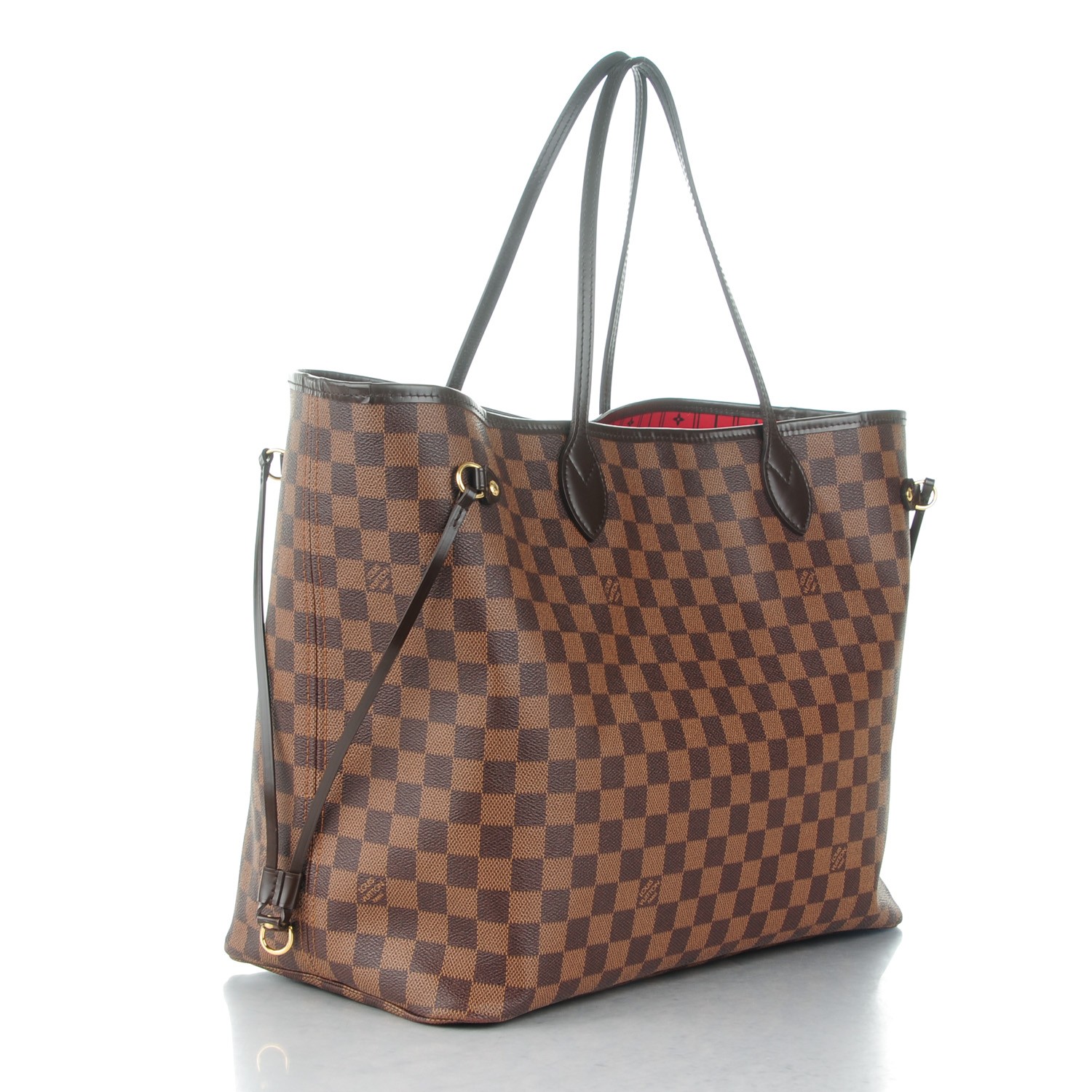 Louis Vuitton Neverfull Daniel Ebene MM with hot stamp initials