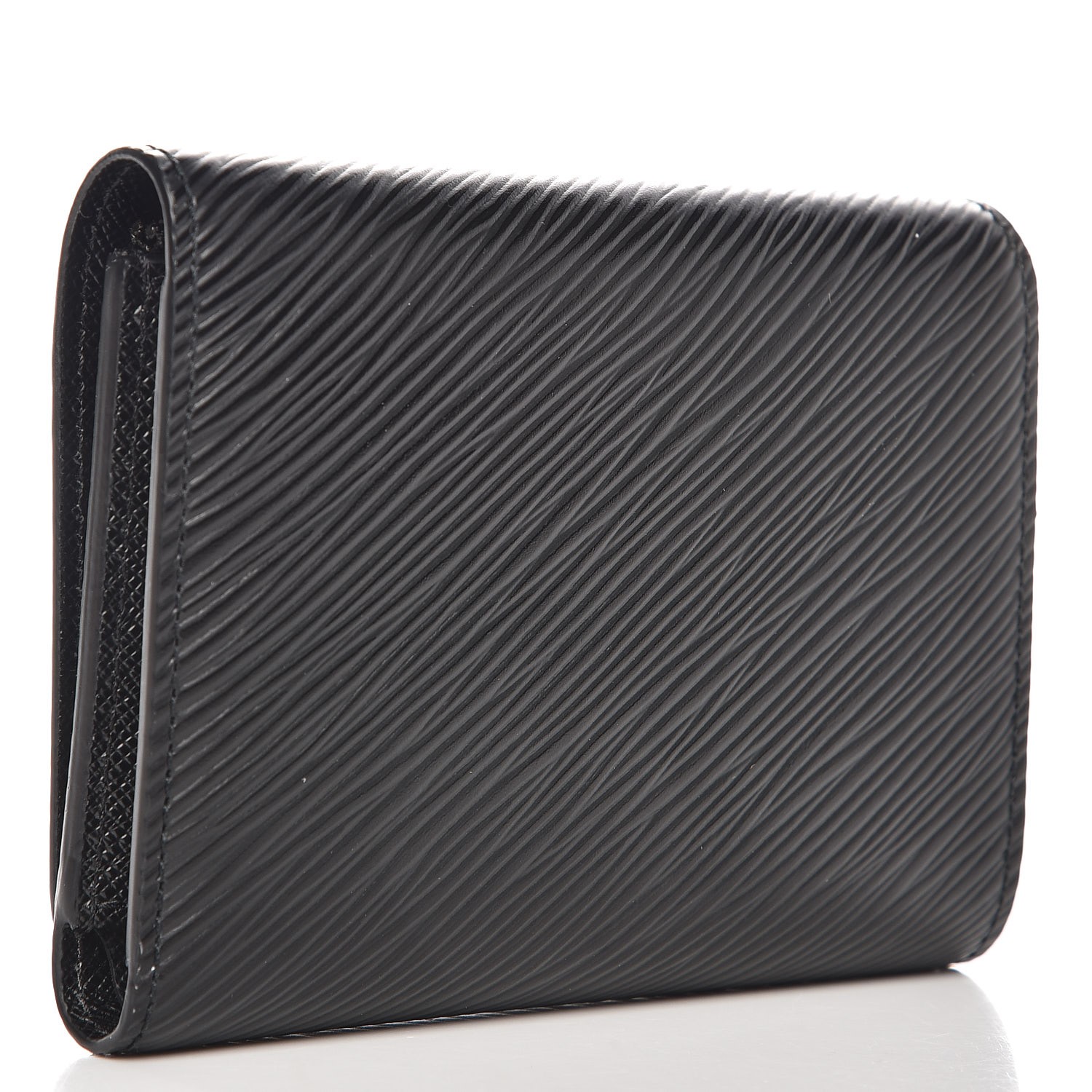 LOUIS VUITTON Epi Twist Compact Wallet Black 264071