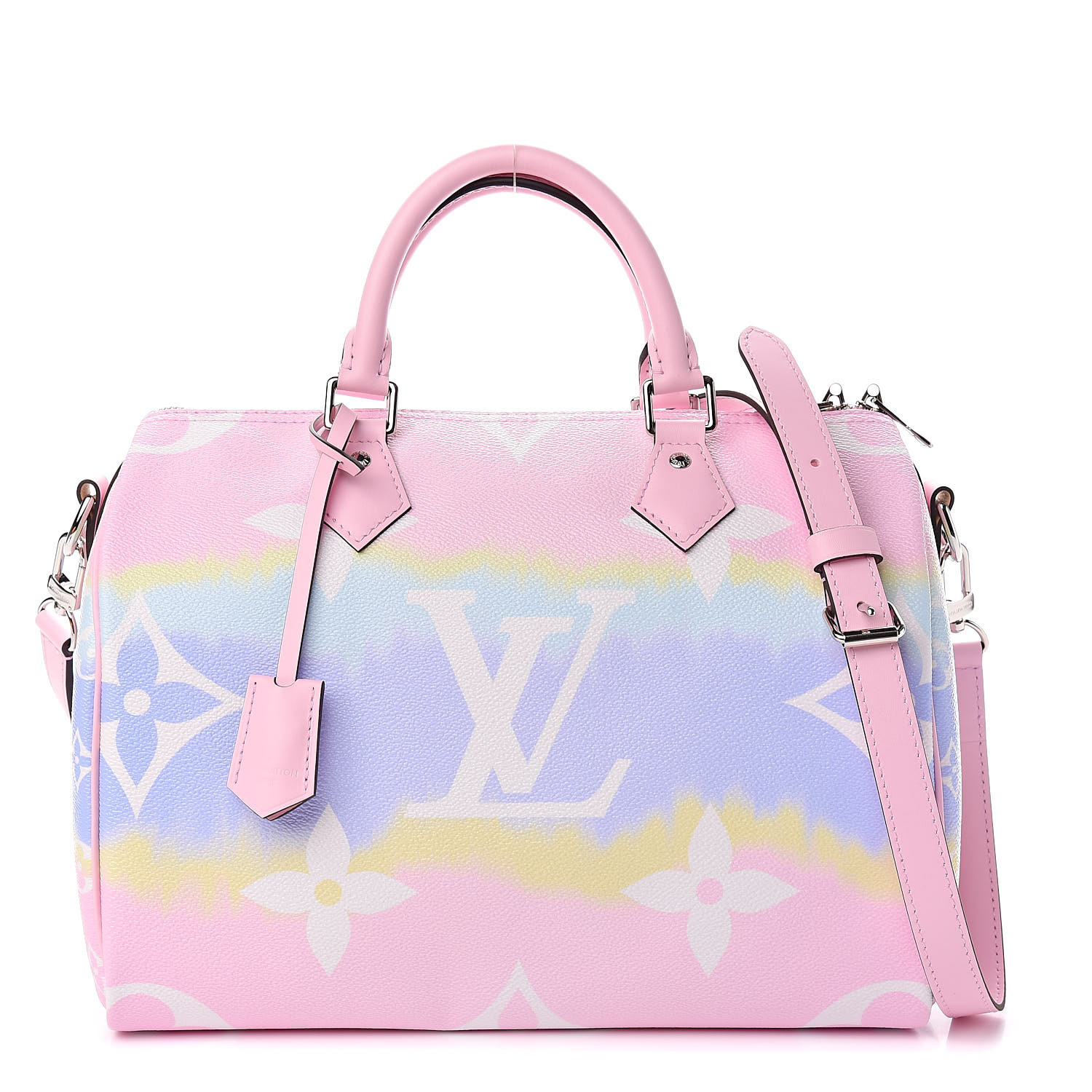 Lv escale speedy sale bandoulière 30 pastel