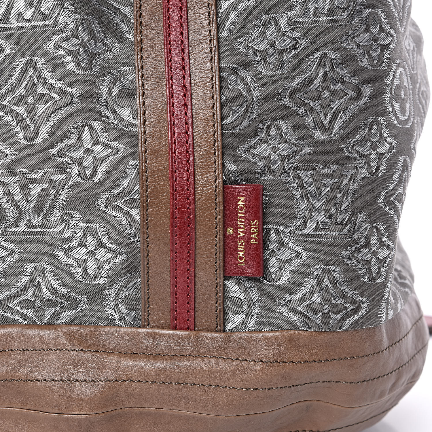 Louis Vuitton Limited Edition Khaki Jacquard Monogram Fabric