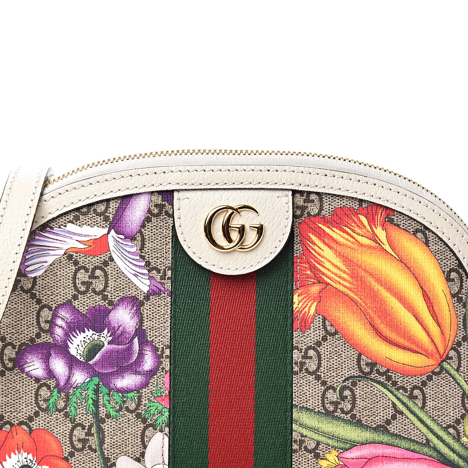 gucci small ophidia gg flora shoulder bag