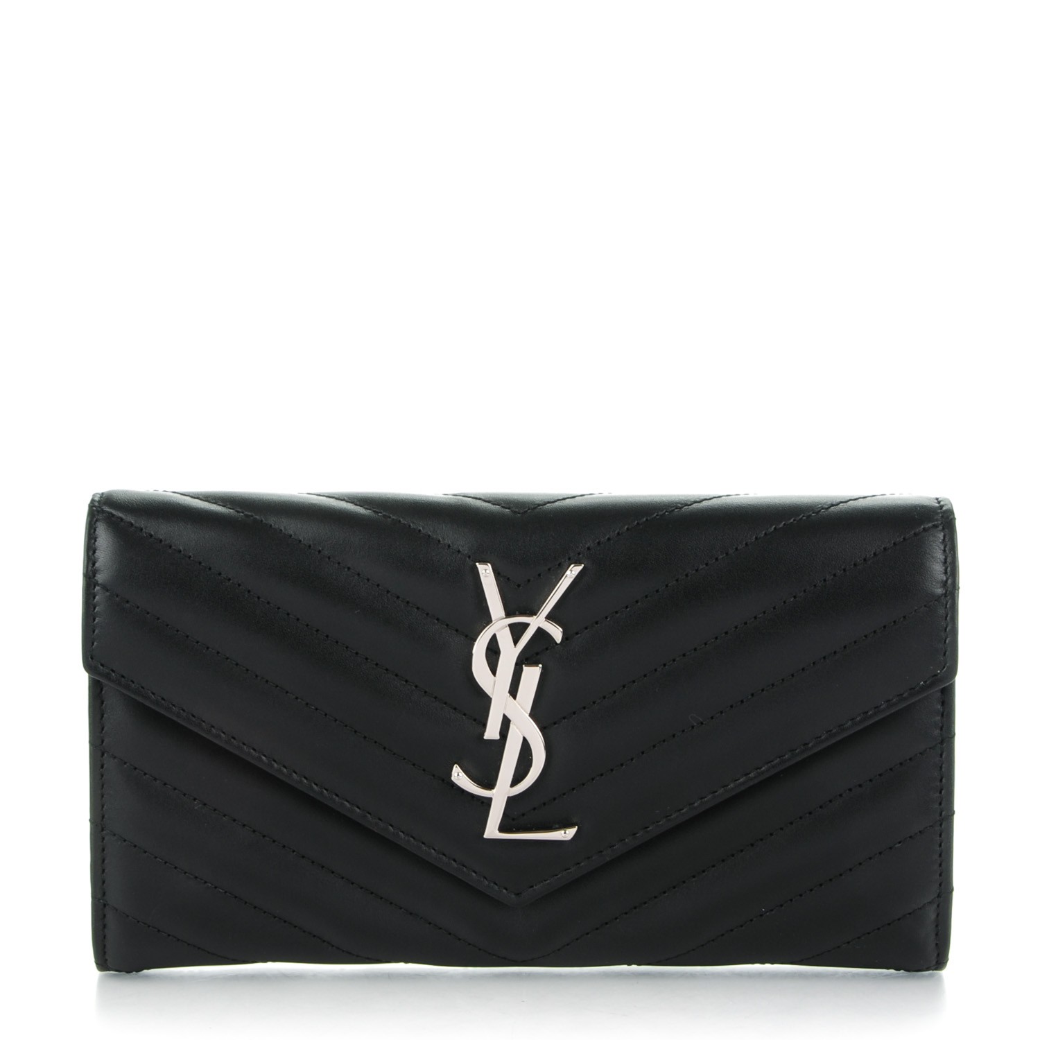 saint laurent matelasse wallet