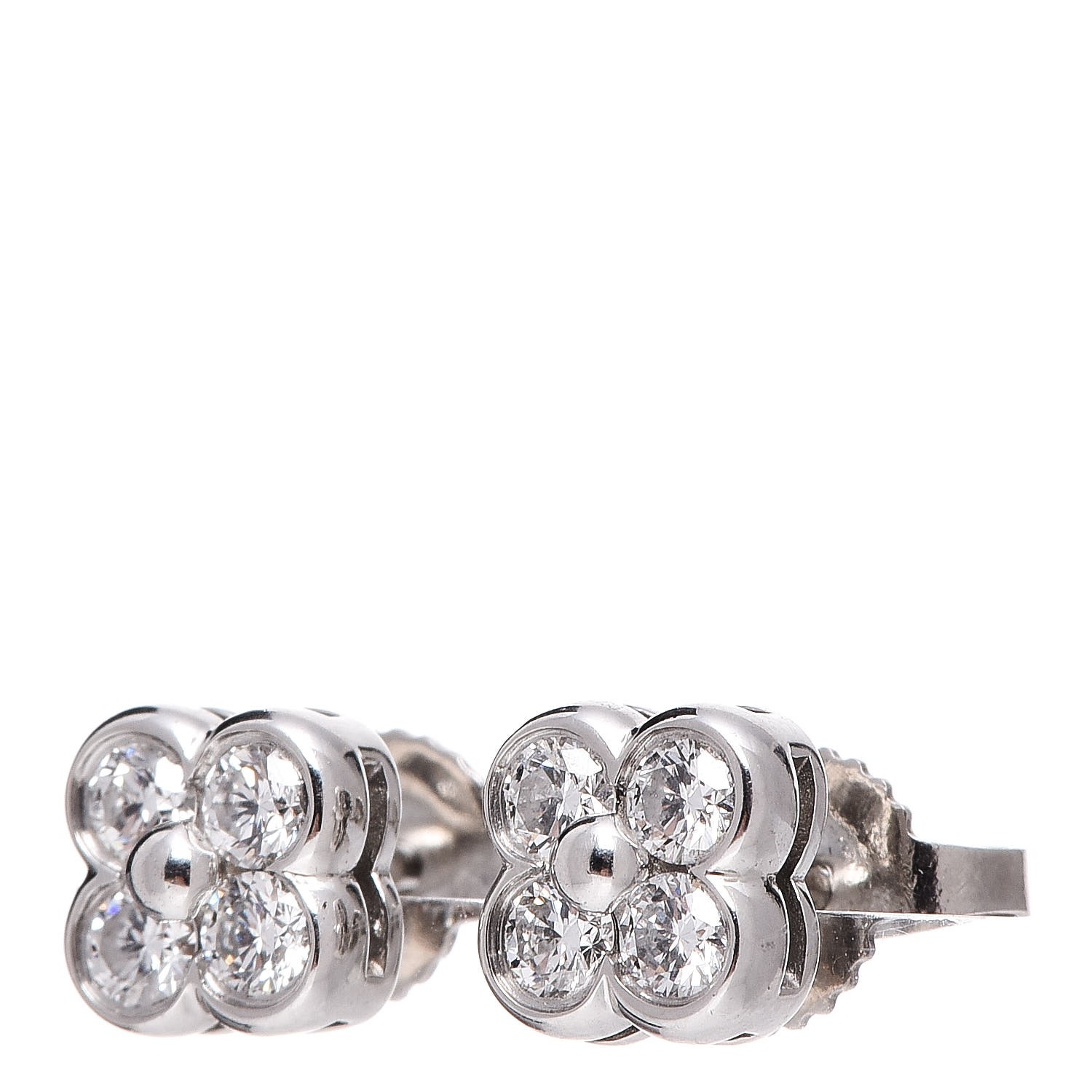 TIFFANY Platinum Diamond Lace Earrings 346911 | FASHIONPHILE