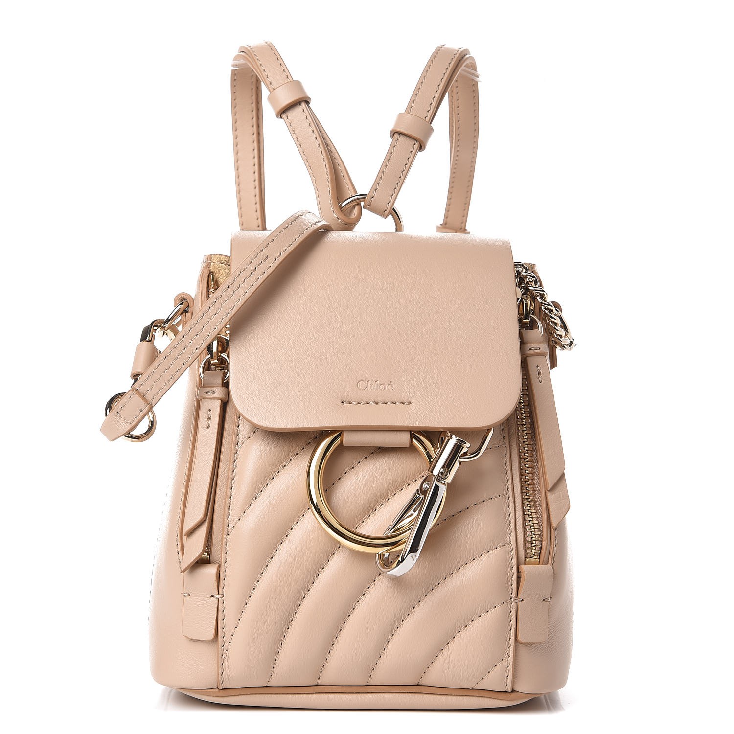 chloe quilted backpack