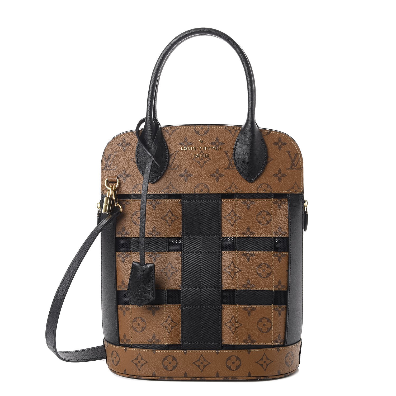 LOUIS VUITTON Reverse Monogram Tressage Tote 206140