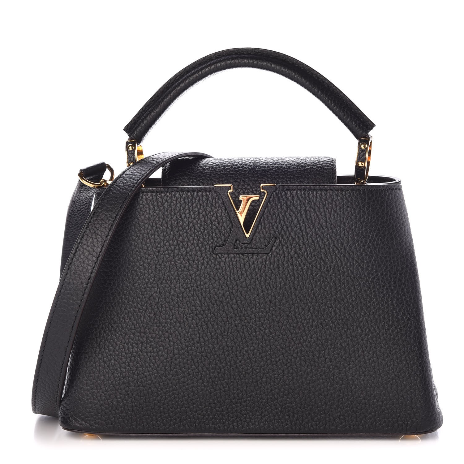 Louis Vuitton Black Leather Crystal Flowers Capucines BB Bag For Sale at  1stDibs