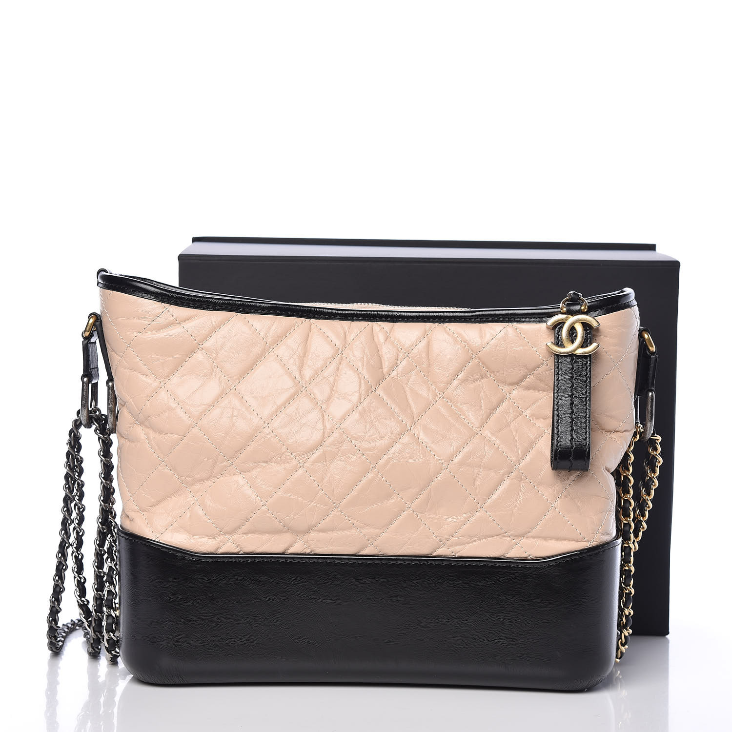 chanel gabrielle beige black