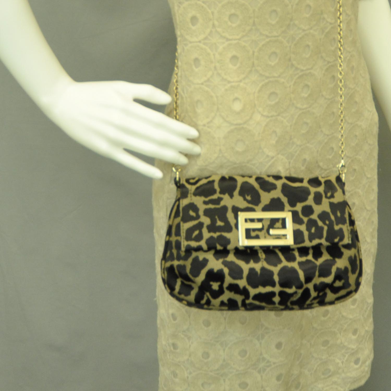 fluffy animal print bag