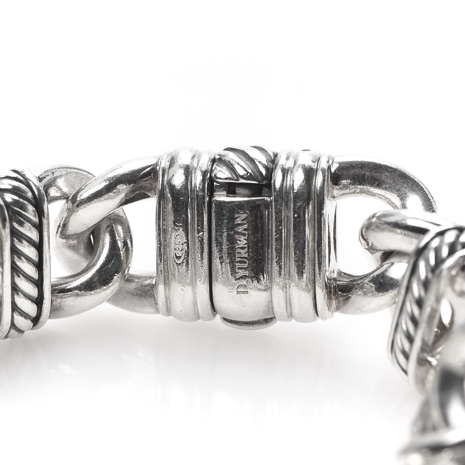 DAVID YURMAN Sterling Silver 14mm Madison Curb Cable Link Bracelet ...