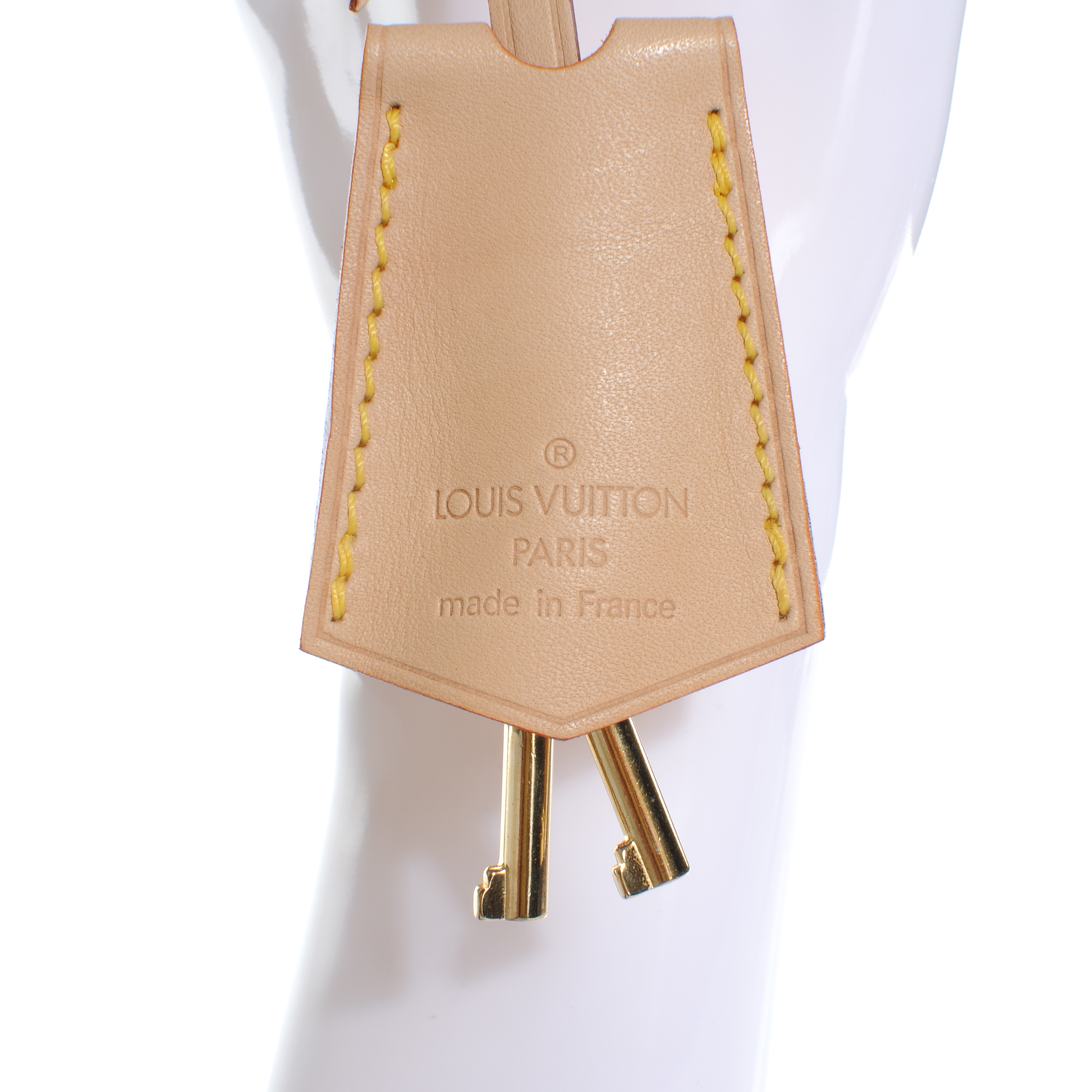 Vachetta Clochette Leather Key Bell holder charm for LV bags