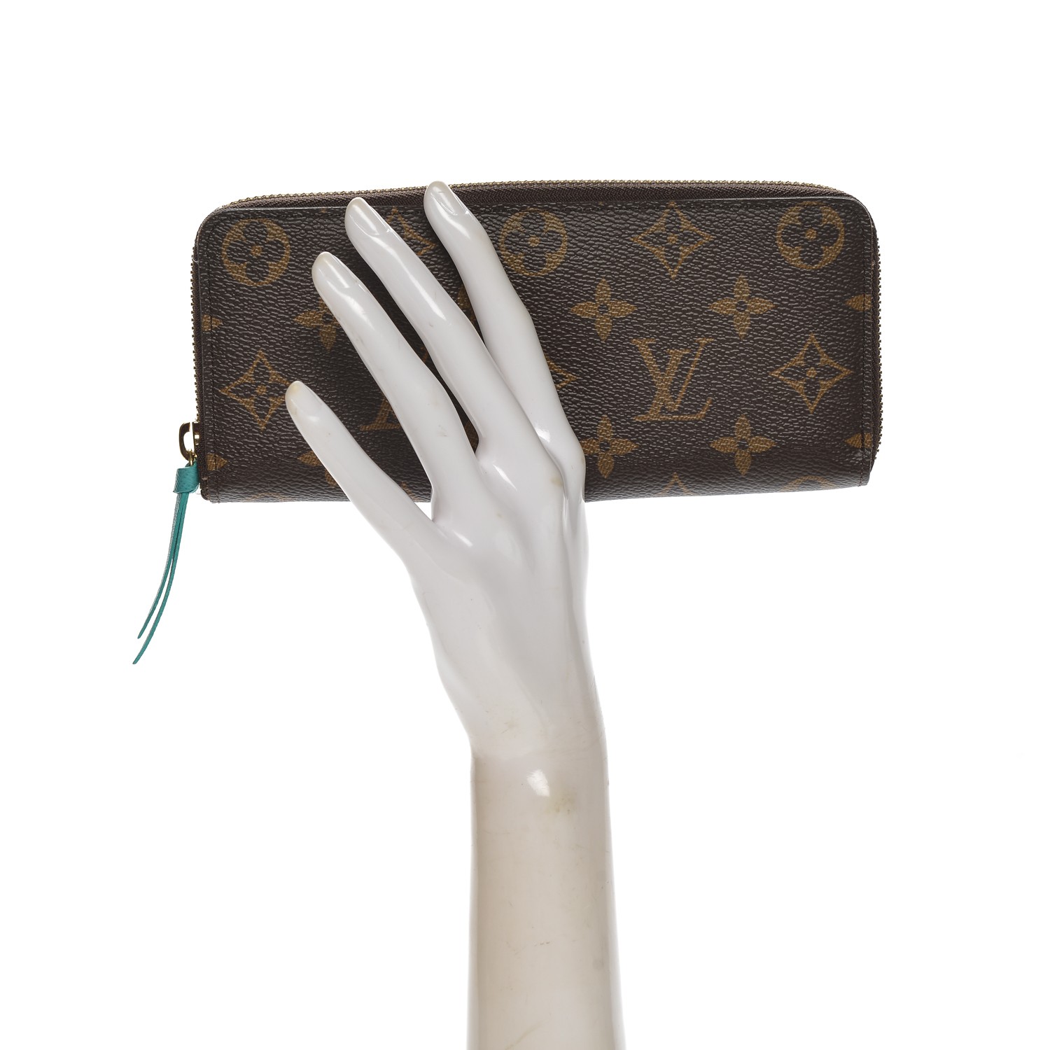 Clemence patent leather wallet Louis Vuitton Turquoise in Patent leather -  37415922