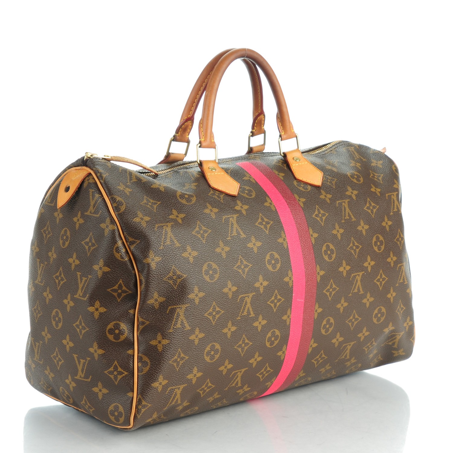 LOUIS VUITTON Monogram My LV Heritage Speedy 40 Bordeaux Fuchsia 149691