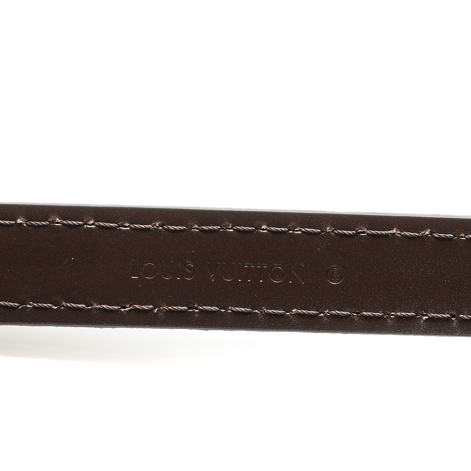 Louis Vuitton Ebene Calfskin Adjustable 16mm Shoulder Strap Bandouliere