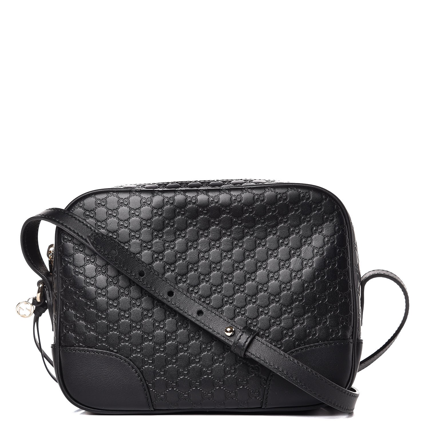 gucci microguccissima mini bree messenger bag black