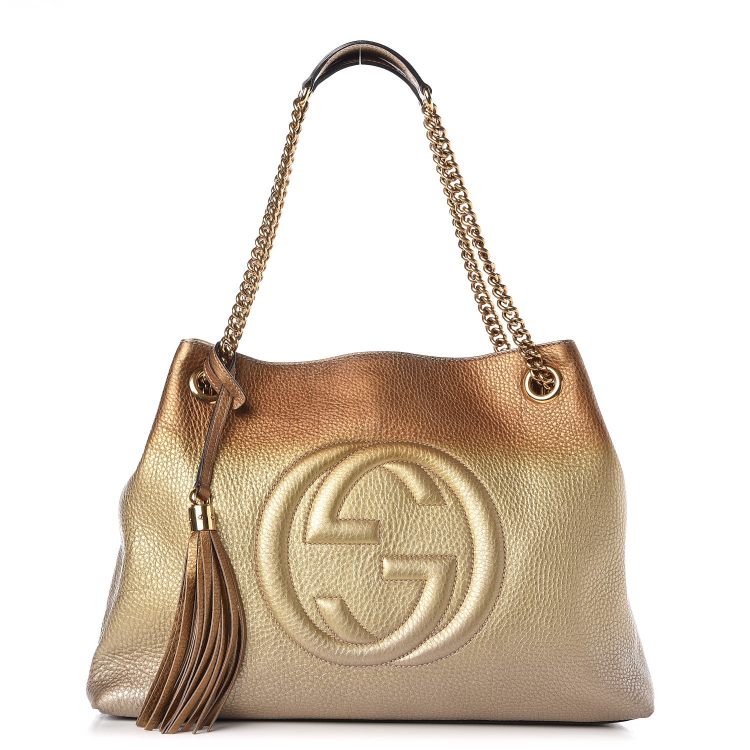 gucci soho pebbled leather shoulder bag