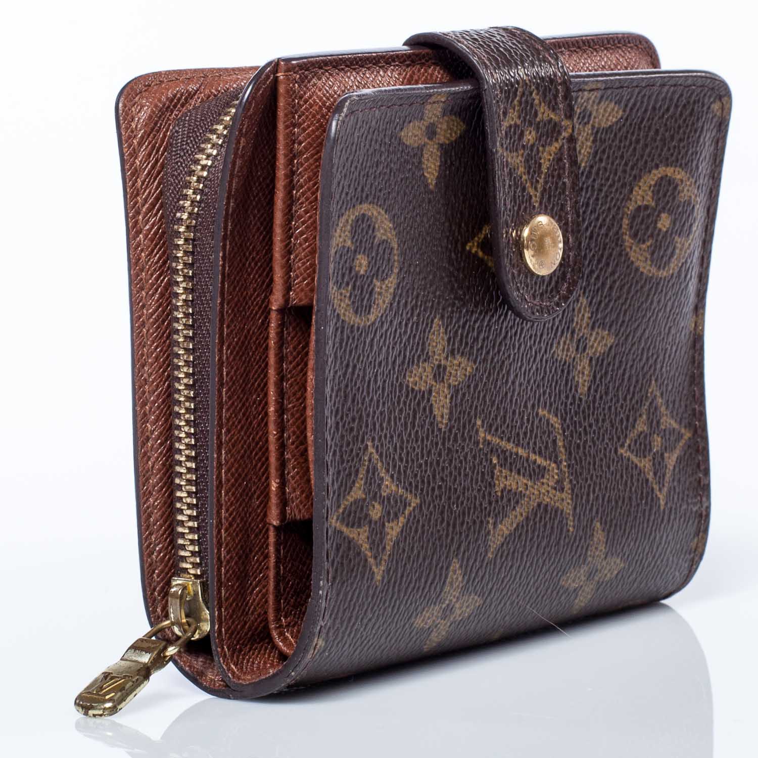 Louis Vuitton Monogram Compact Zippe Zipped Wallet 35875 6556