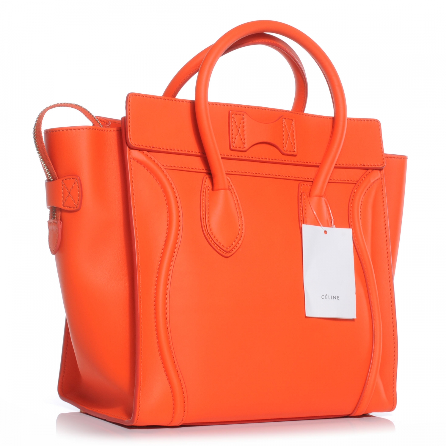 celine orange luggage bag