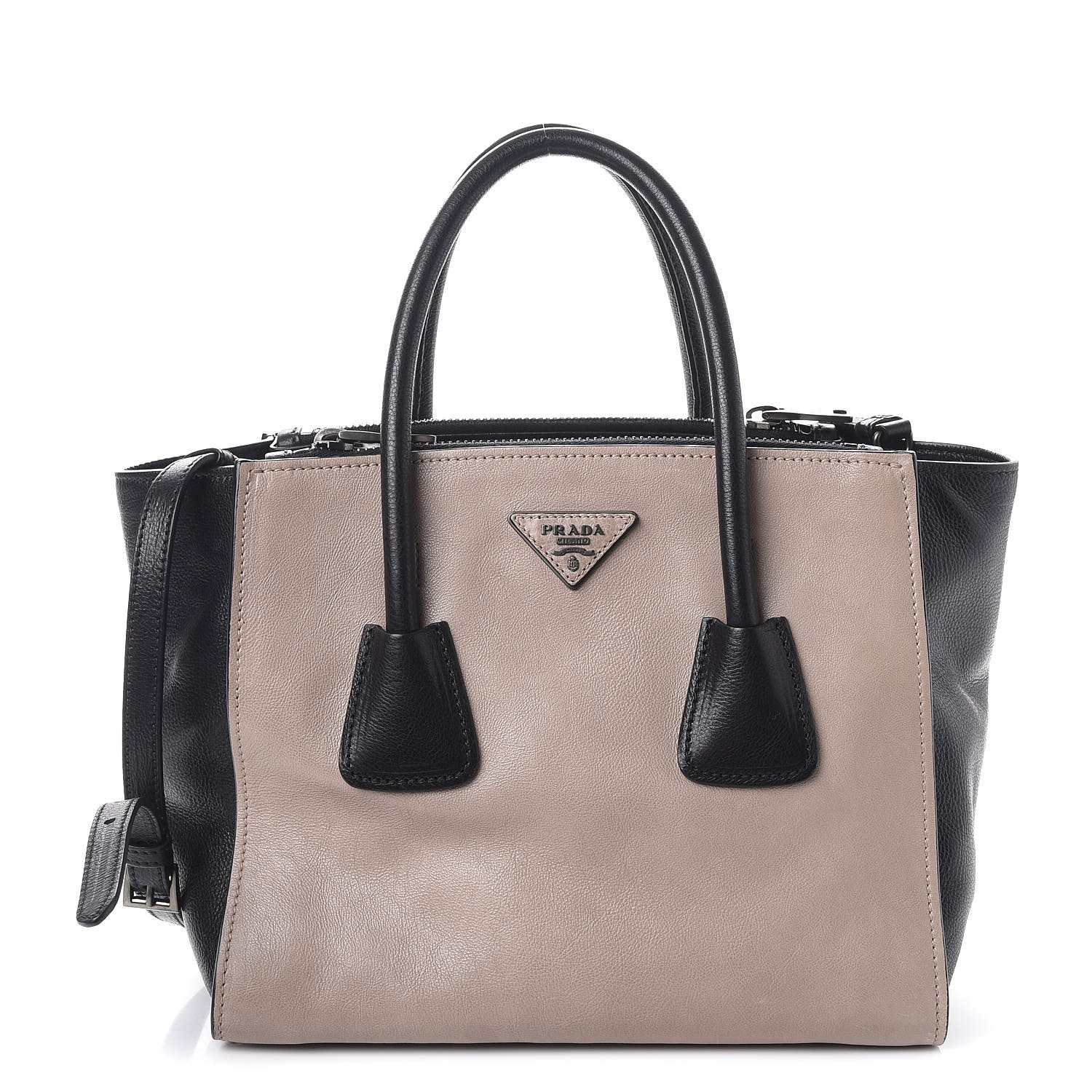 prada glace calf tote