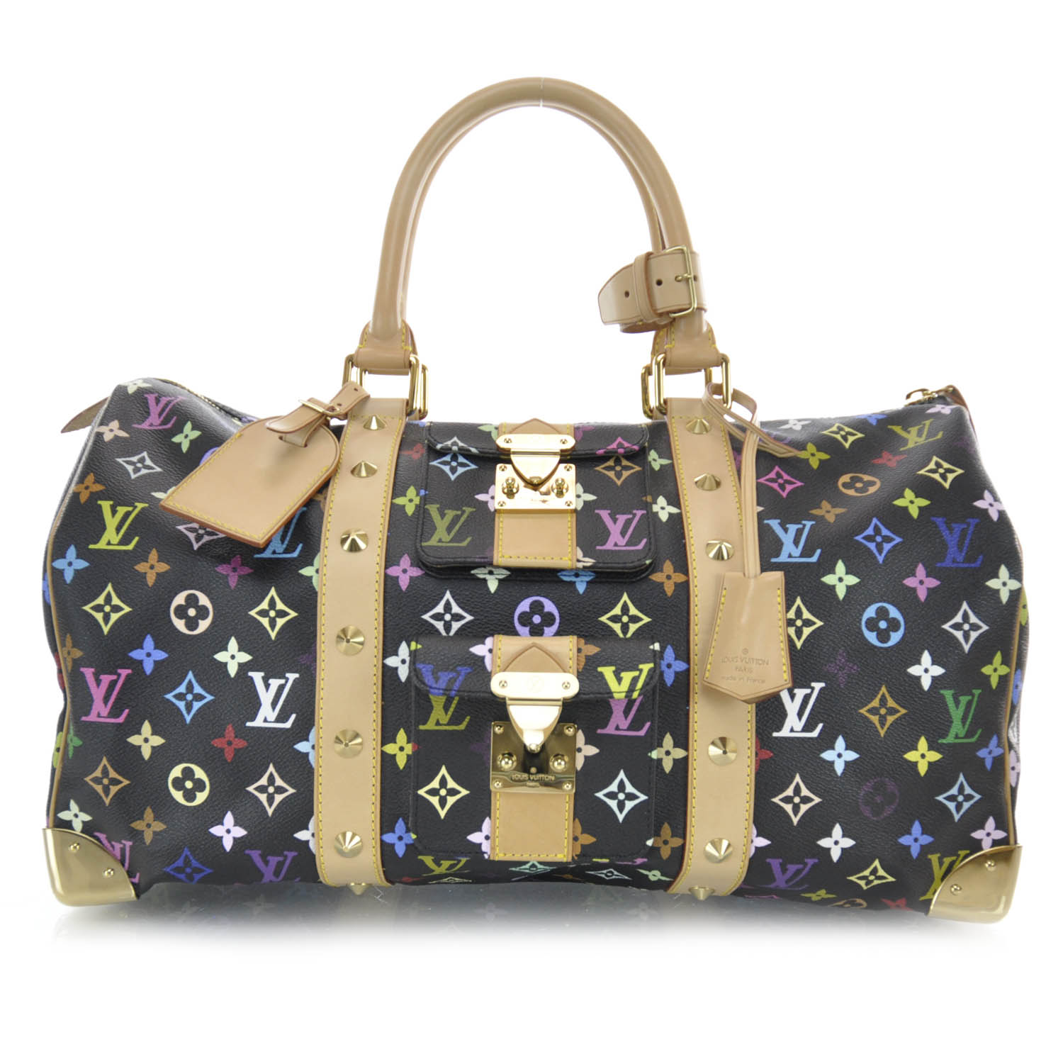 LOUIS VUITTON Multicolor Keepall 45 Black 33670