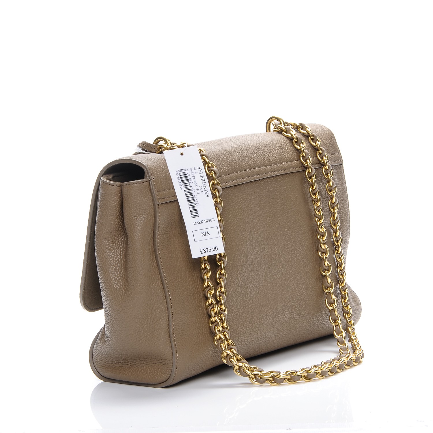 MULBERRY Small Classic Grain Medium Lily Dark Beige 199384 | FASHIONPHILE