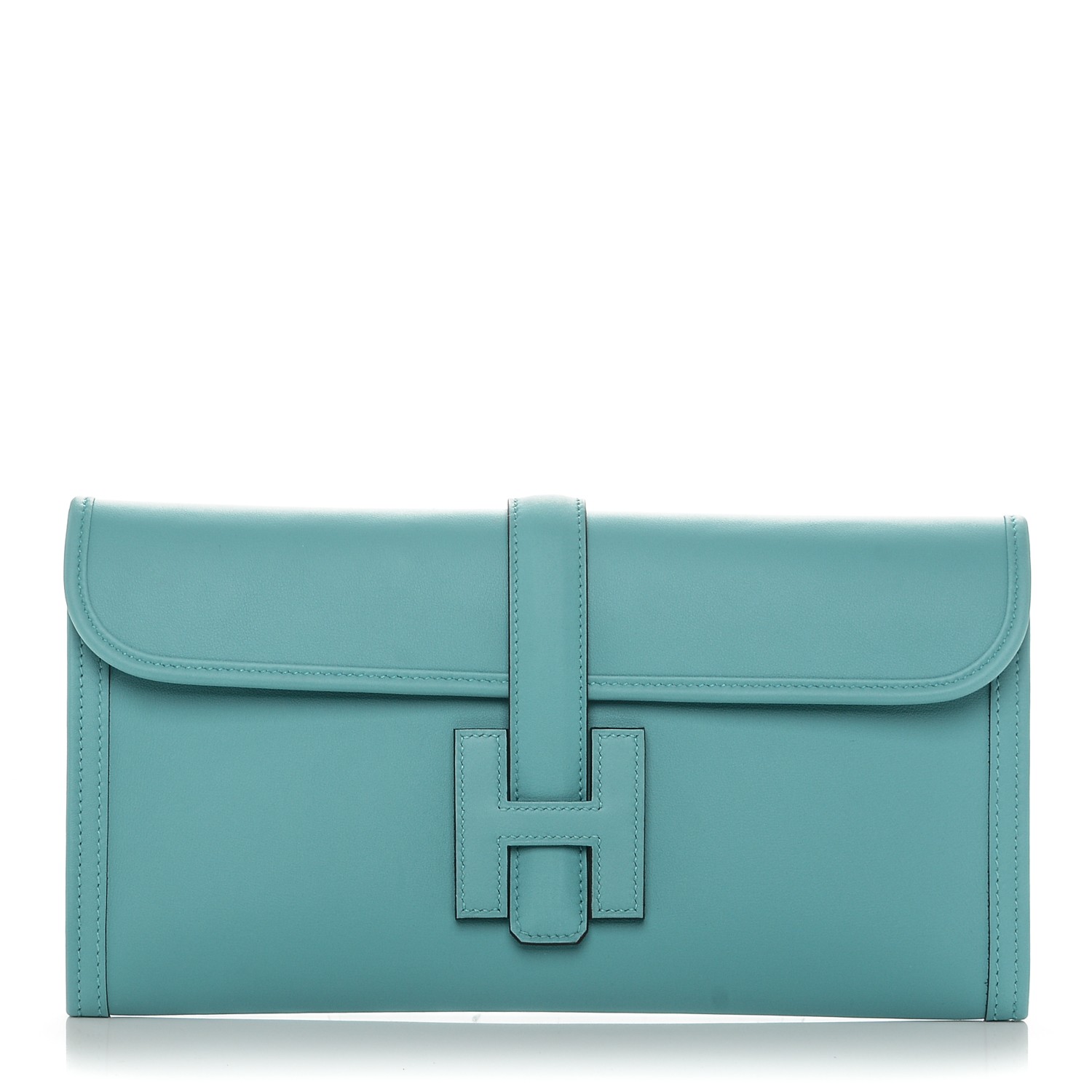 HERMES Swift Jige Elan 29 Clutch Bleu Saint Cyr 187019