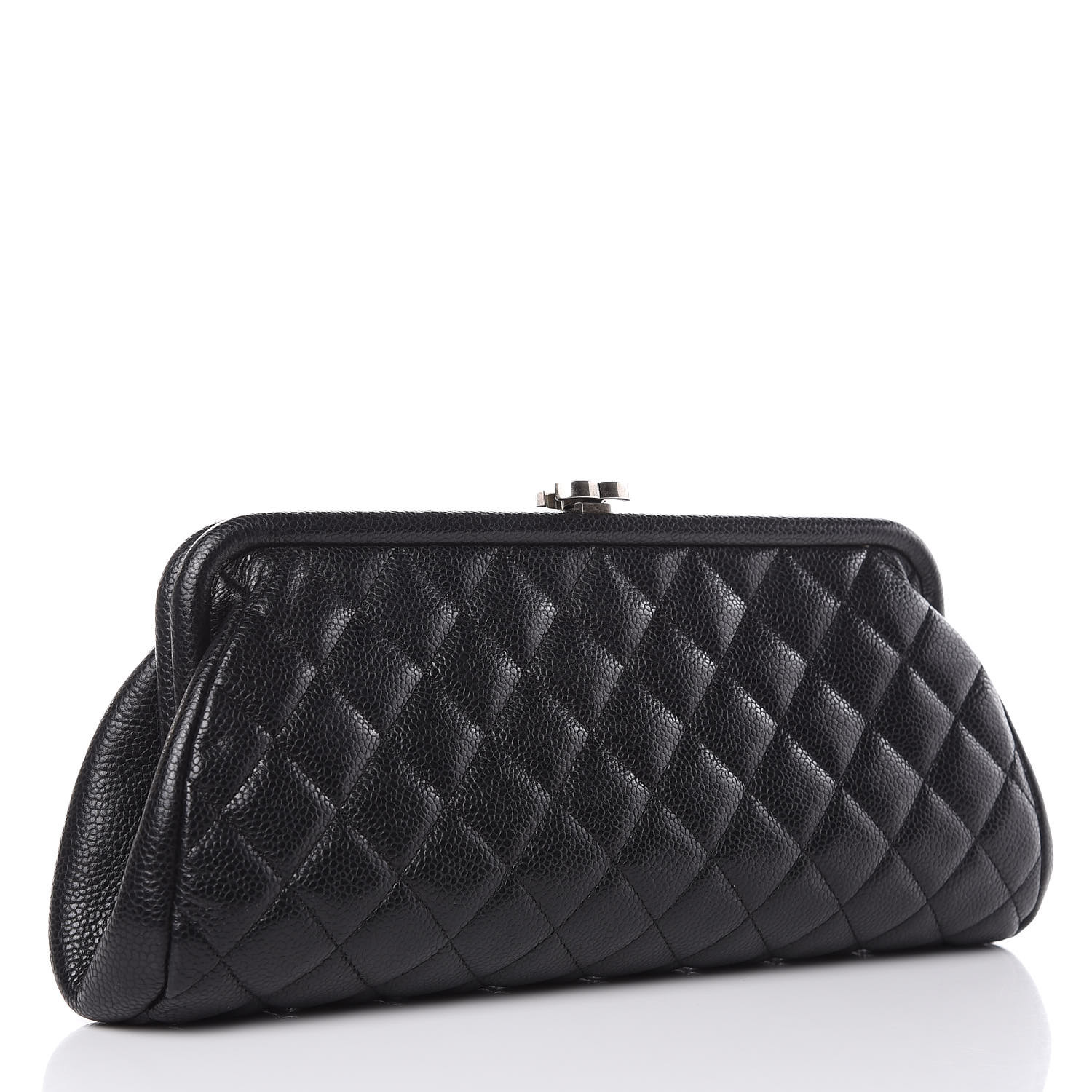 CHANEL Caviar Quilted Timeless Clutch Black 401552