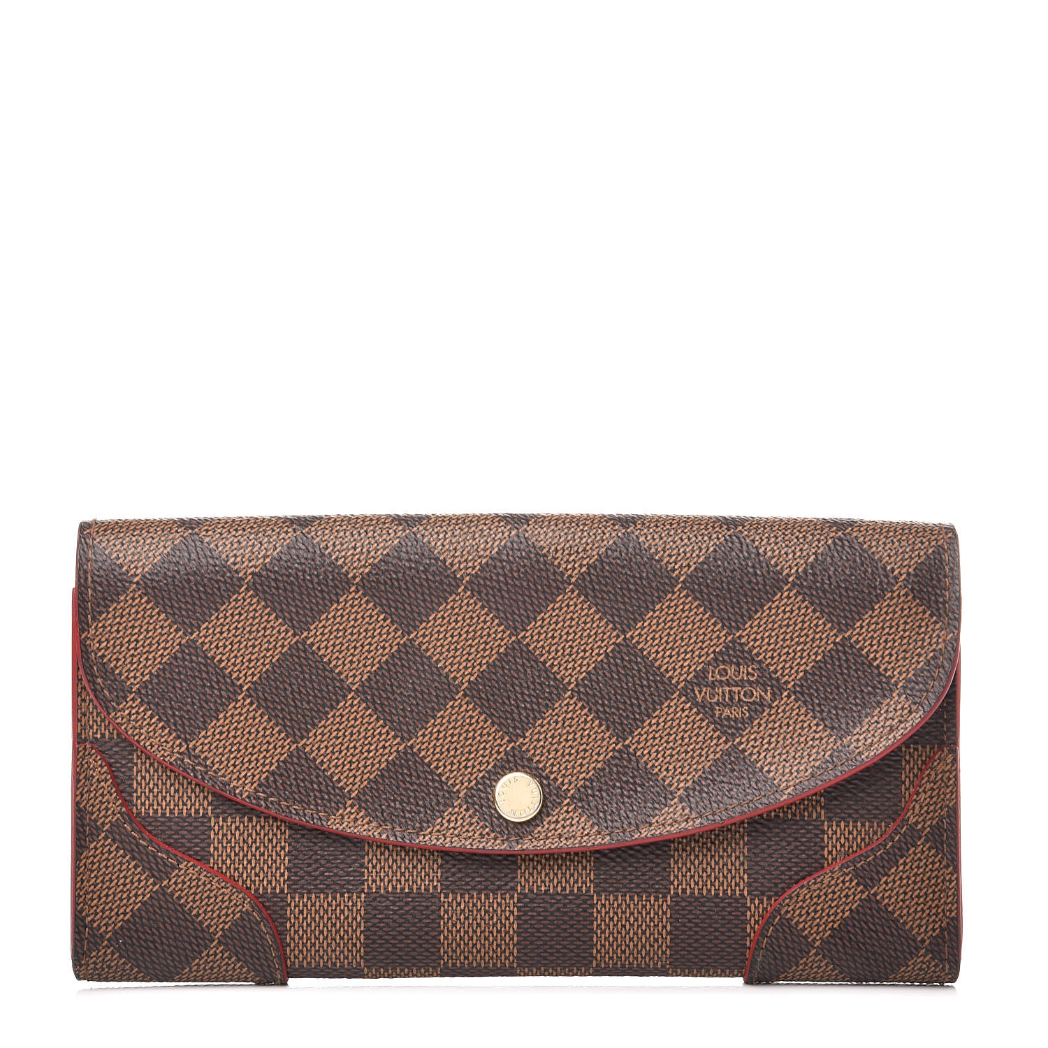 Louis Vuitton Caissa Wallet Damier Ebene Cerise Cherry in Canvas with  Gold-tone - US