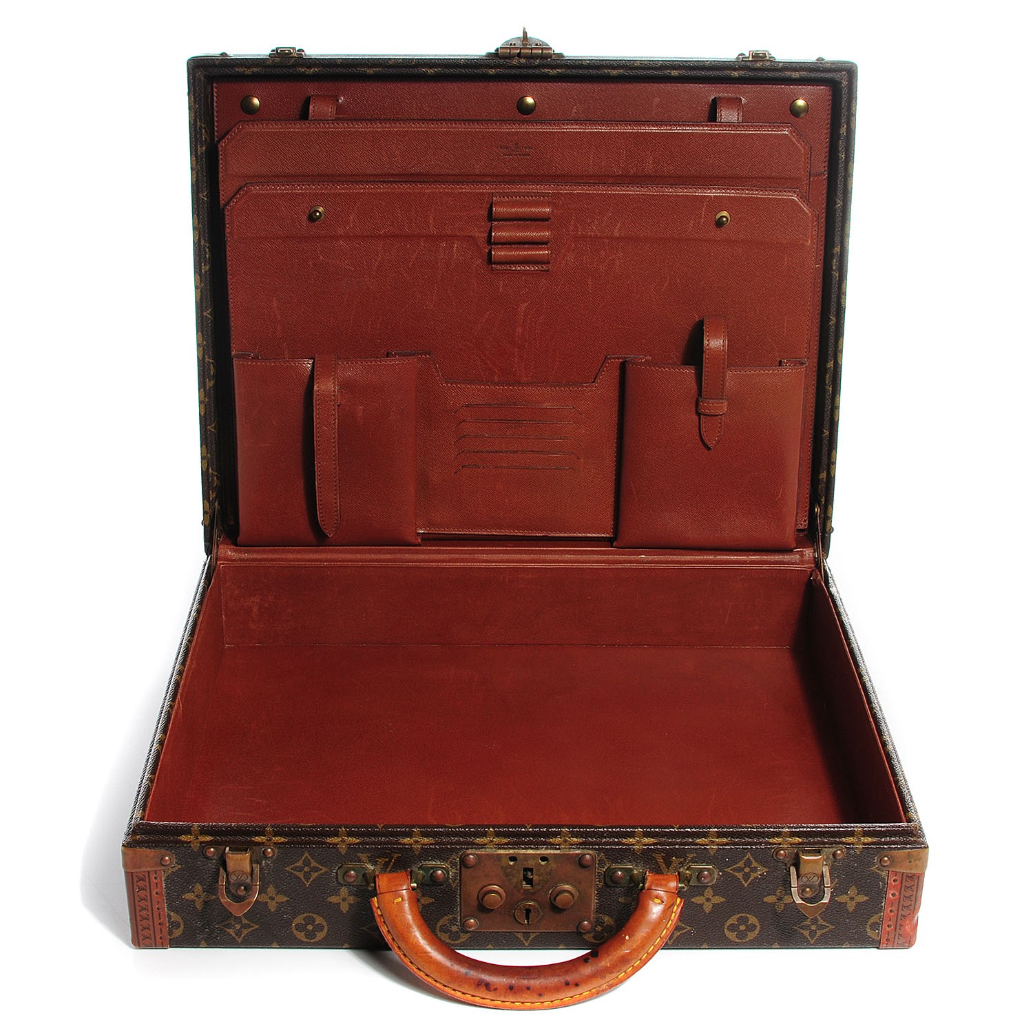 Louis Vuitton Monogram Super President Suitcase Business Bag Trunk Vin –  Timeless Vintage Company
