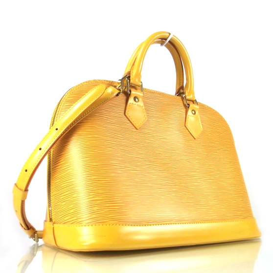 LOUIS VUITTON Epi Alma Yellow 19973