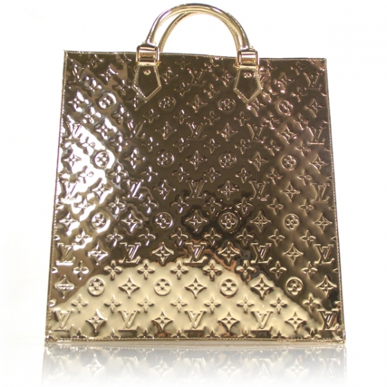 louis vuitton gold mirror bag