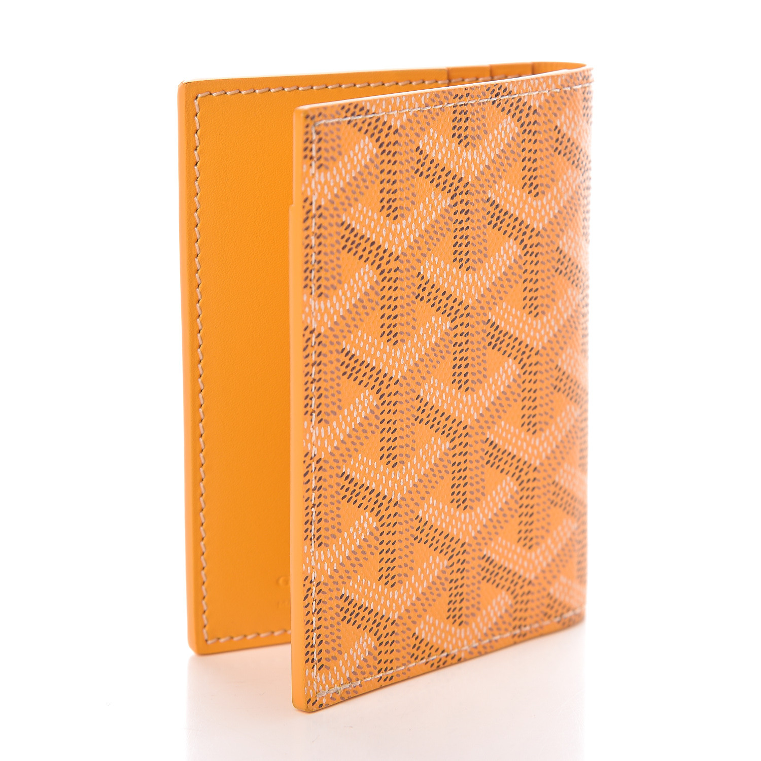 GOYARD Goyardine Saint Marc Card Holder Yellow 551506