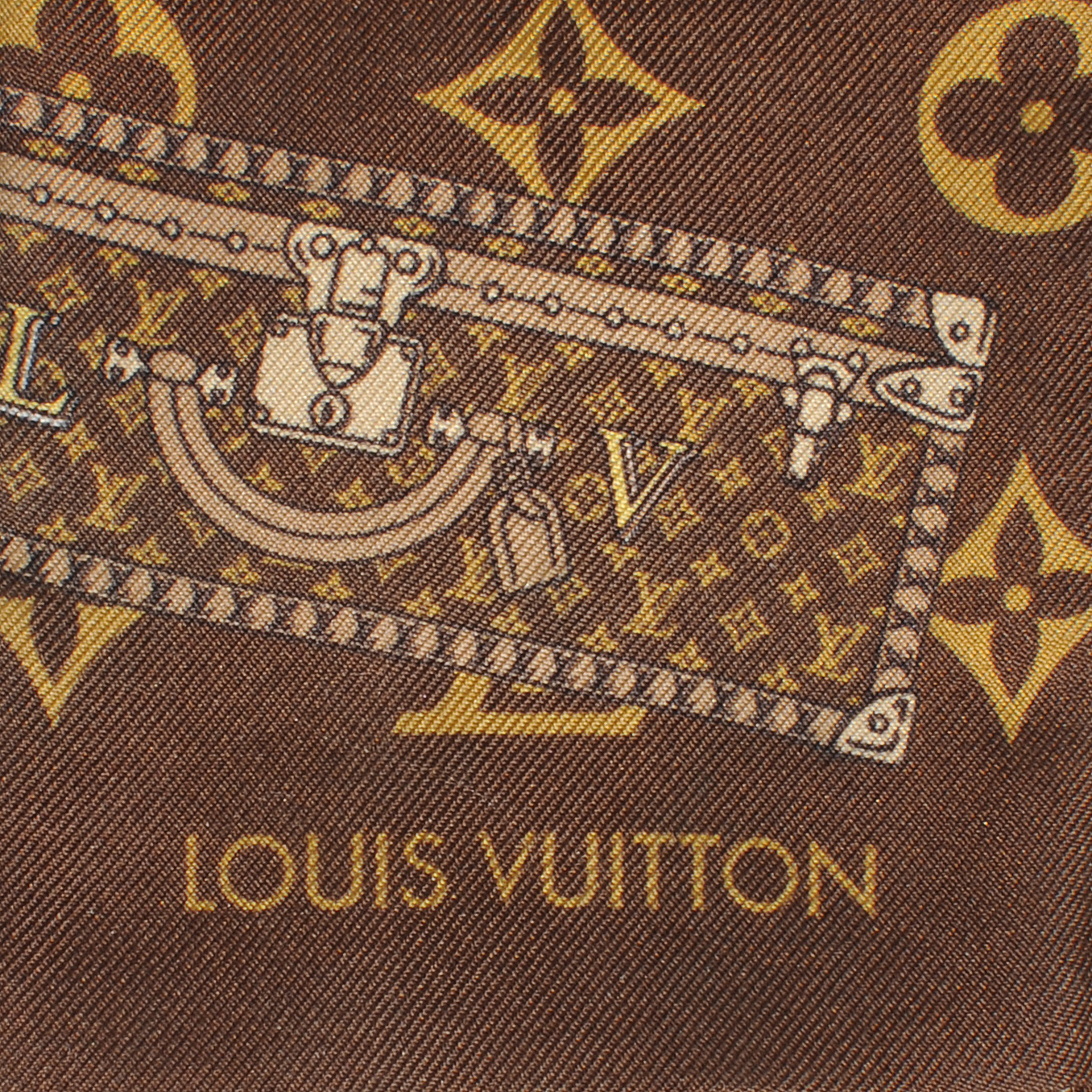 LOUIS VUITTON Silk Monogram Trunks Bandeau 41843