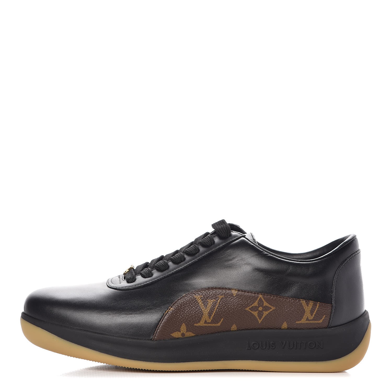 LOUIS VUITTON X SUPREME Calfskin Monogram Mens Supreme Sneakers 7 Black ...