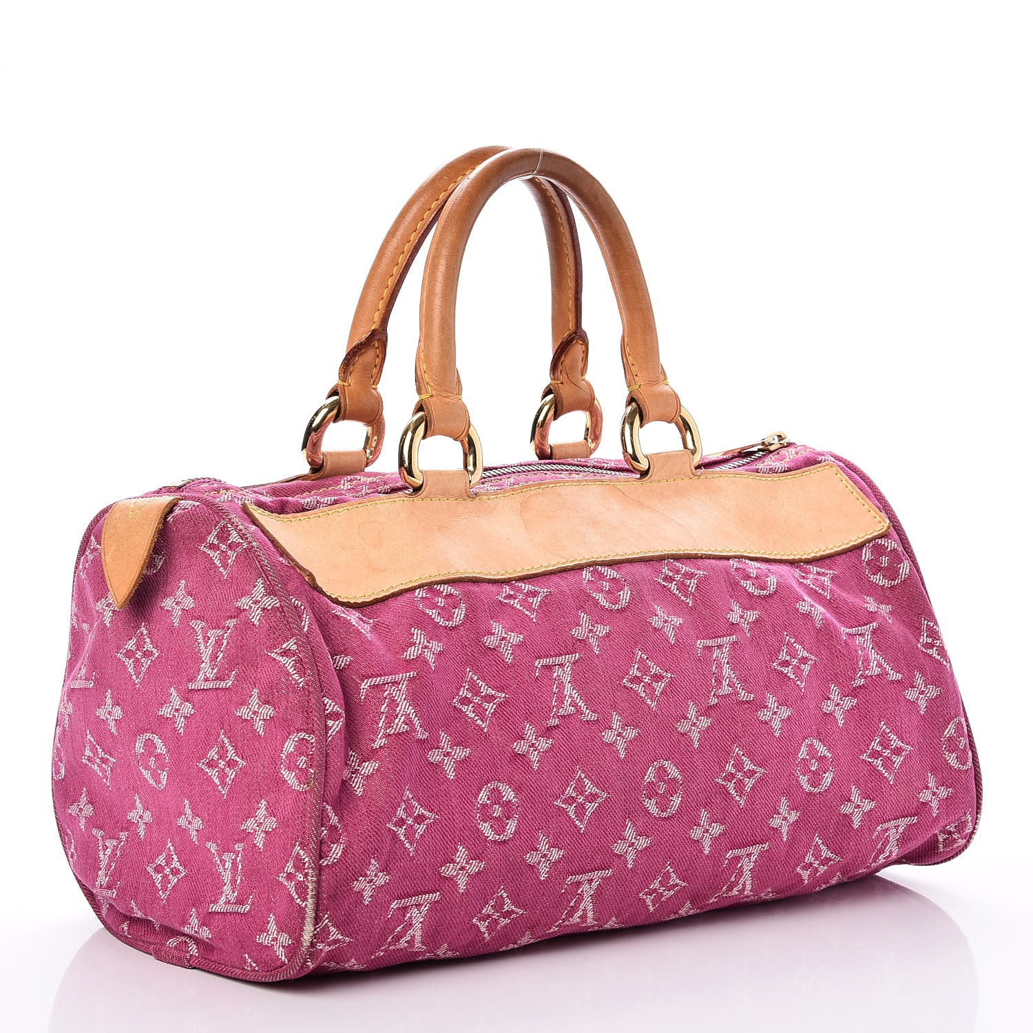 LOUIS VUITTON Monogram Denim Neo Speedy Fuchsia 239677