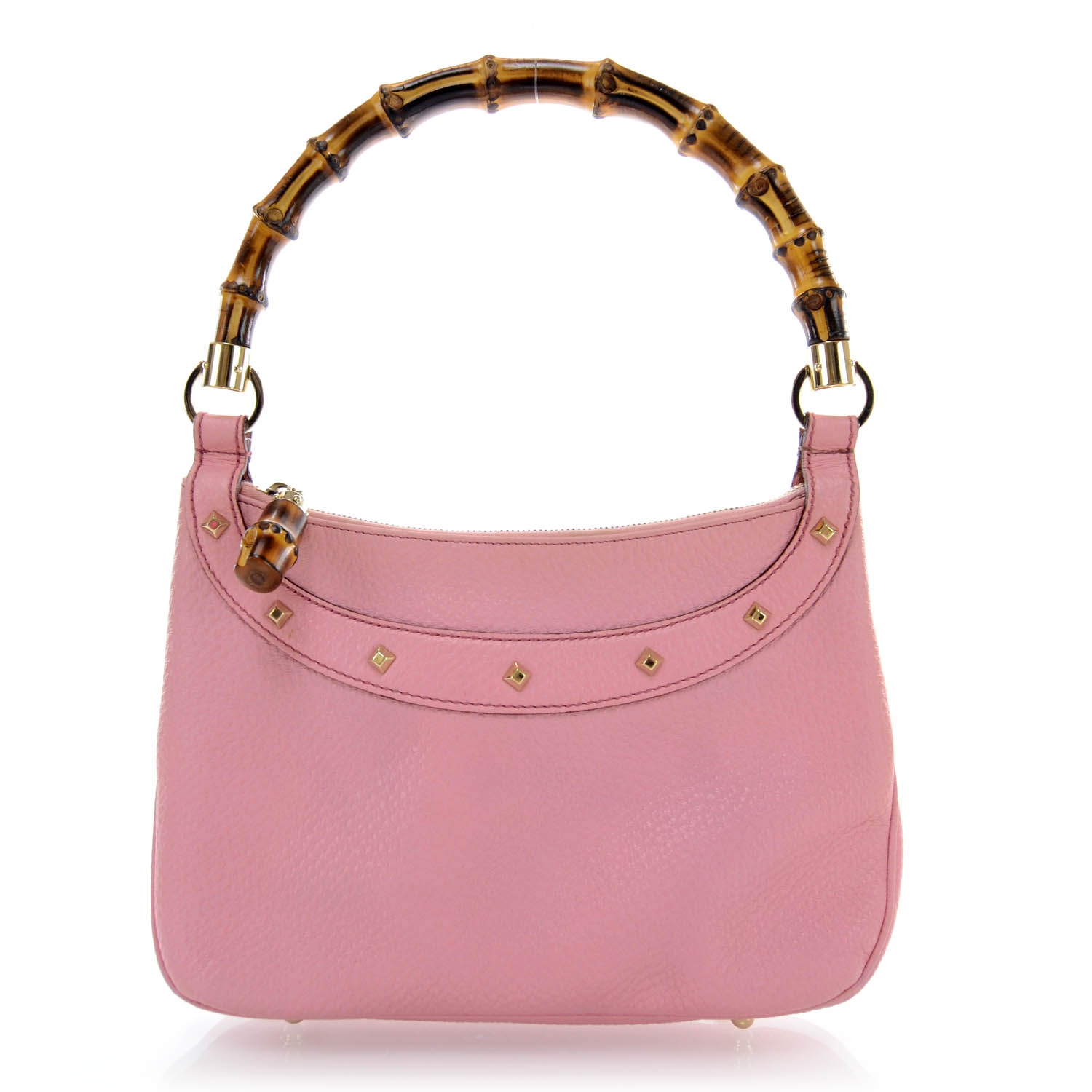 gucci pink bamboo bag