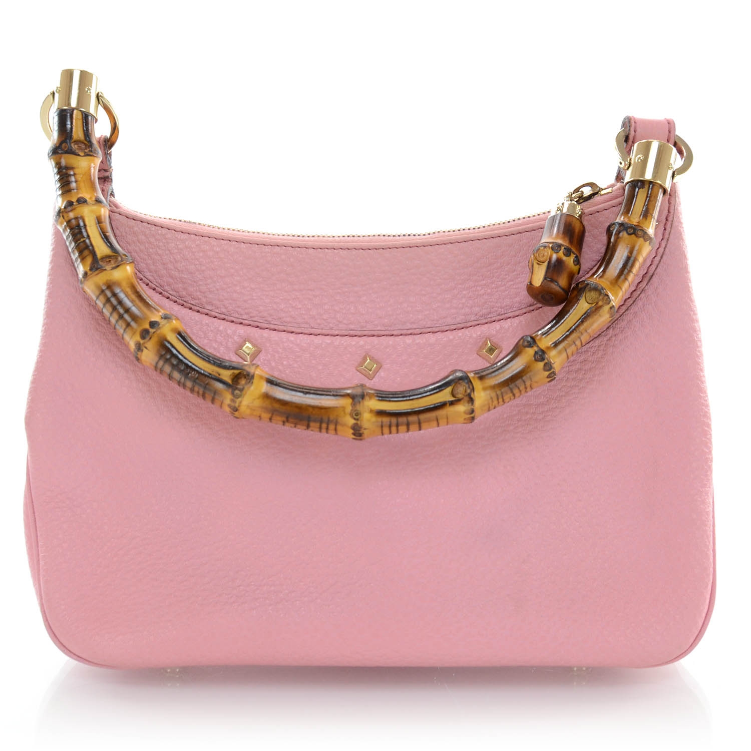 gucci pink bamboo bag