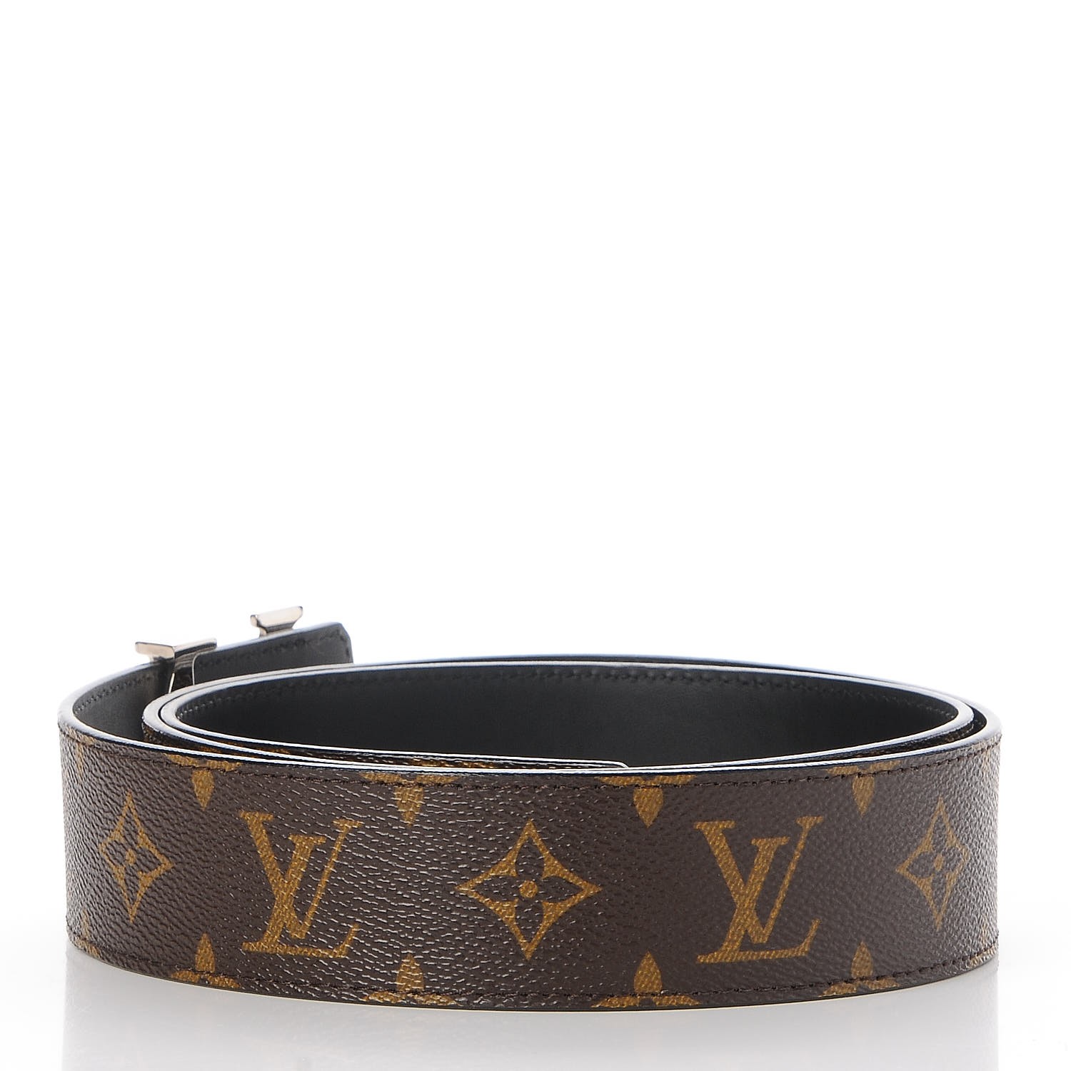 LOUIS VUITTON Monogram 40mm LV Initiales Belt 100 40 235045