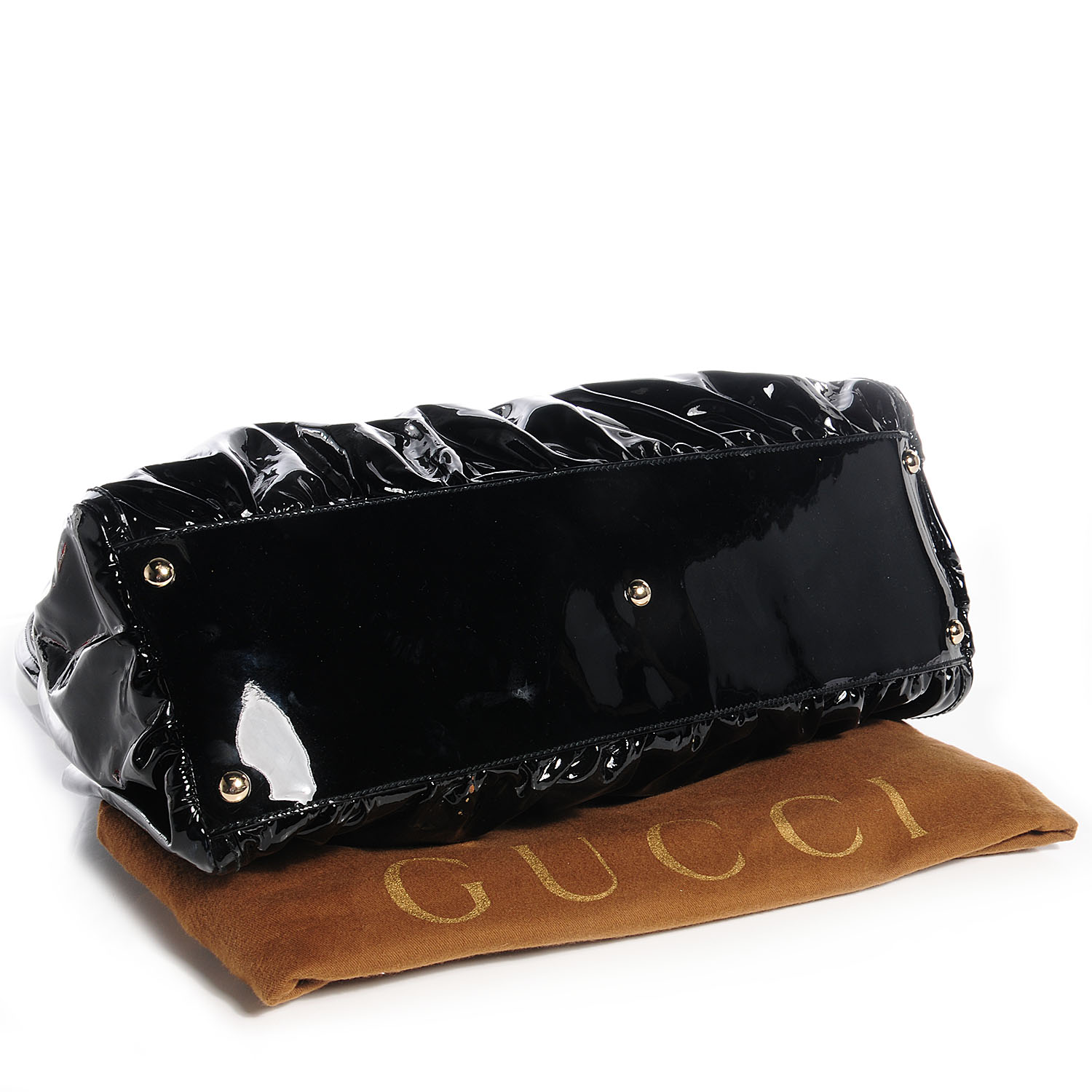 gucci patent leather shoulder bag