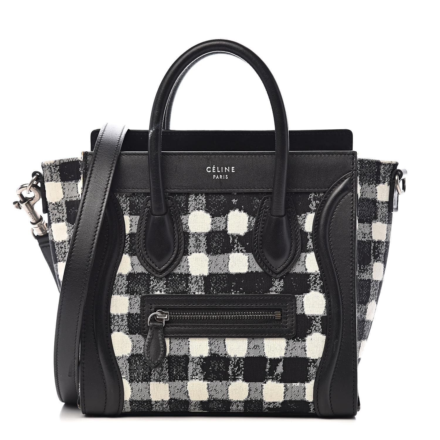 celine nano black and white