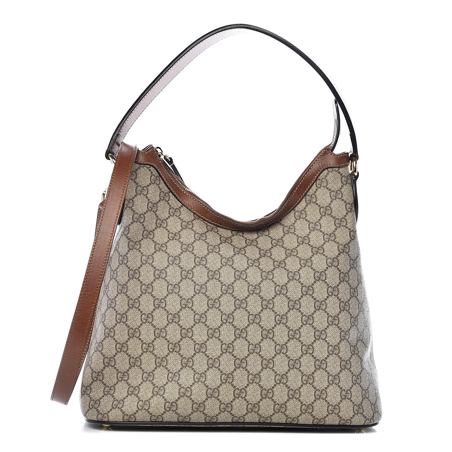 gucci linea large gg supreme canvas hobo bag