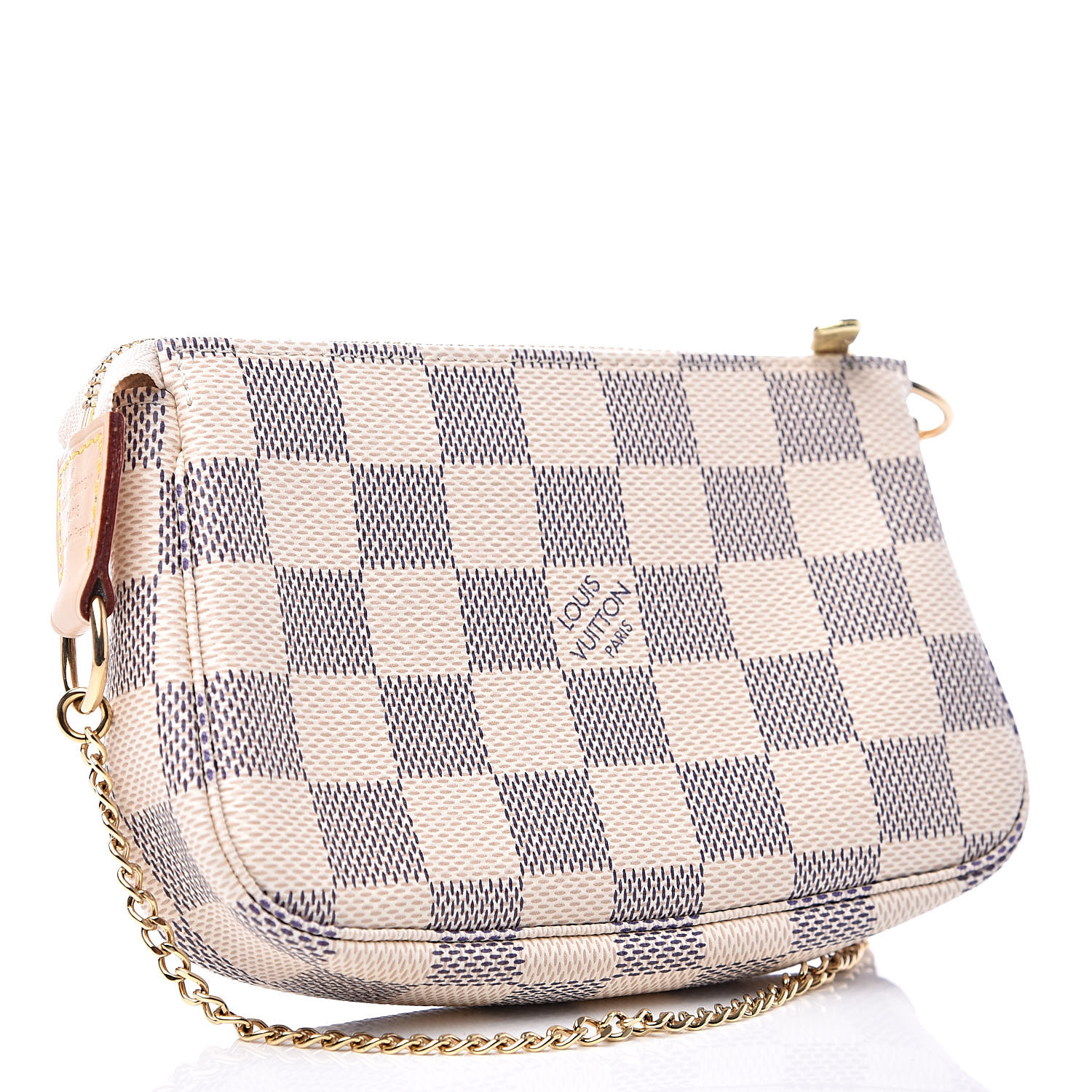 Louis Vuitton Mini Pochette Accessories Damier Azur Tahitienne Crossbody Wristlet