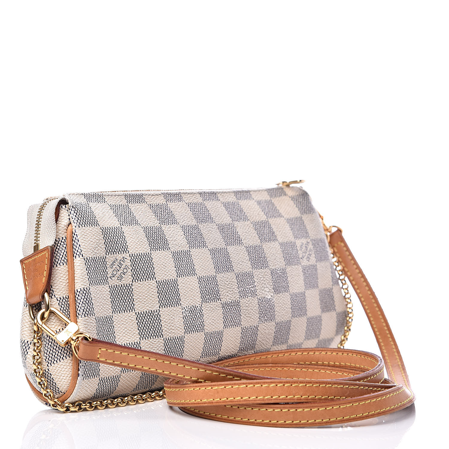 louis vuitton clutch damier azur